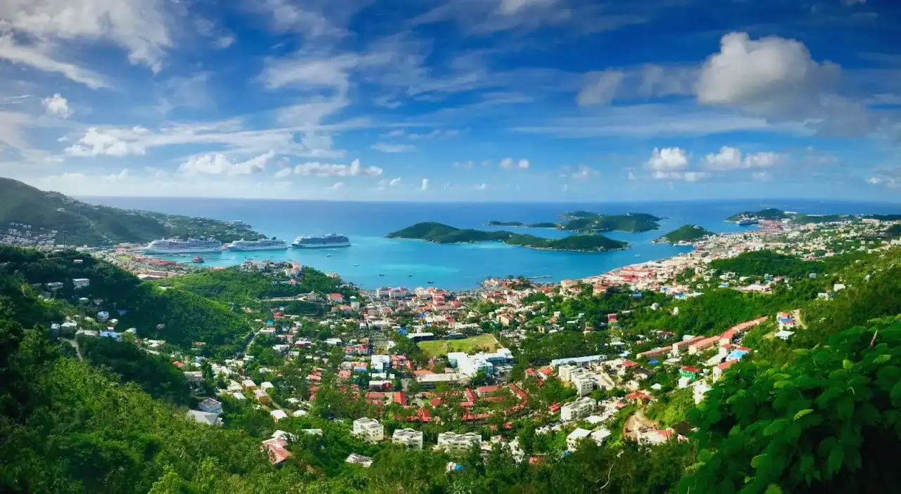 Panoramic shot of St. Thomas