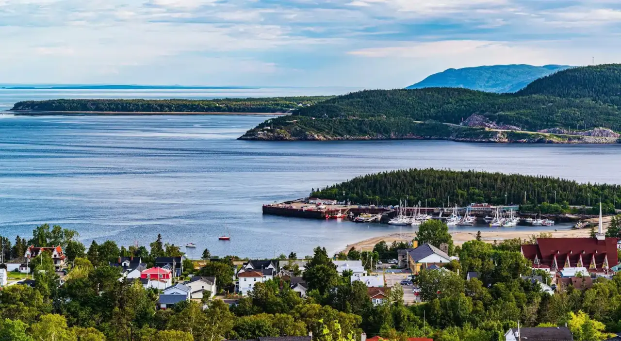 Panoramic view of Saguenay River 